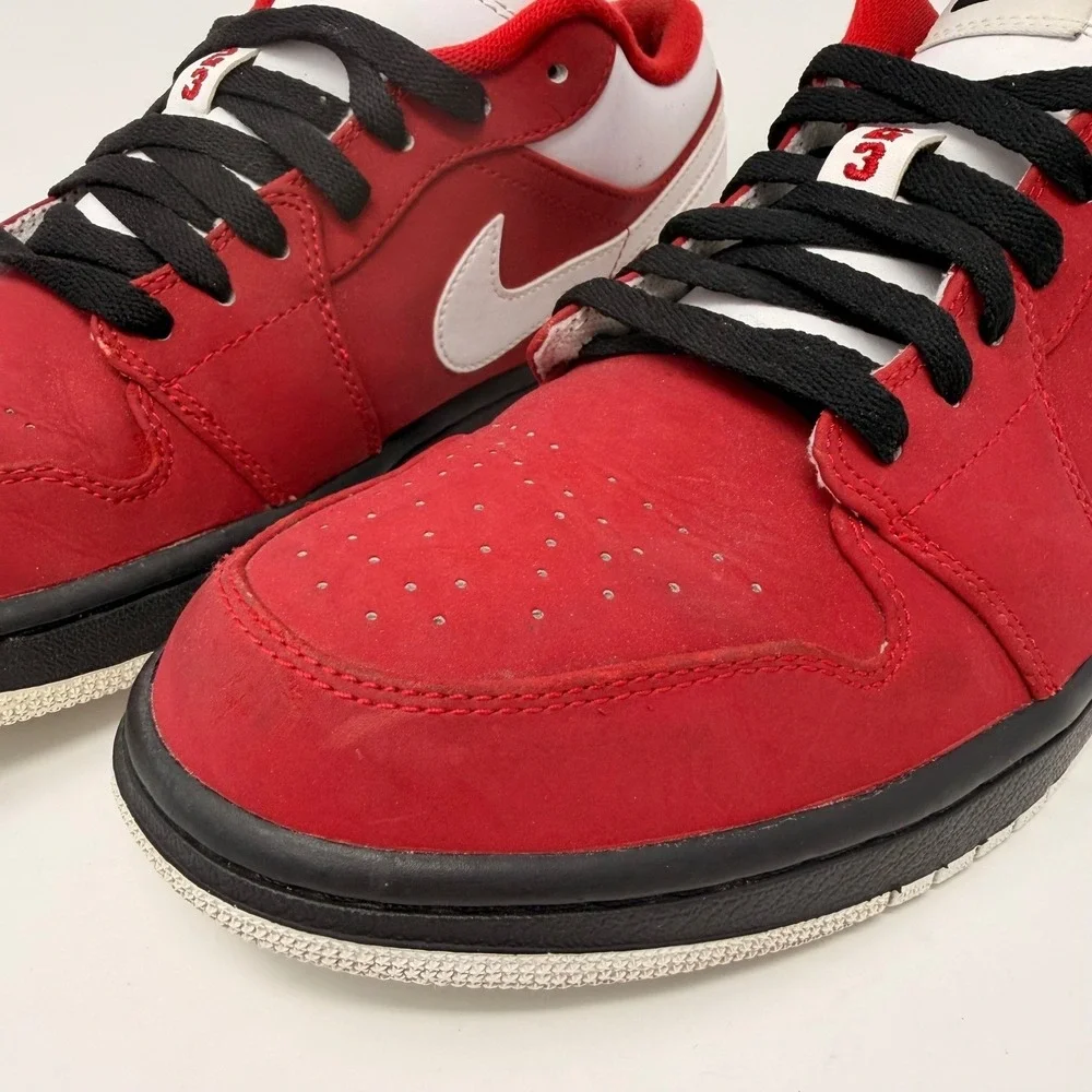 Air Jordan‎ 1 Low Gym Red White Black 553558-601 Mens 10.5 OG 2012 Retro